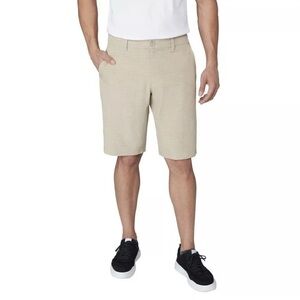 Hang Ten Men's Hybrid Lightweight Quick Dry Shorts Flat front Tan Size 38